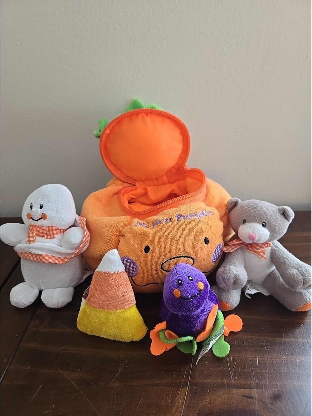 Genius Babies My First Pumpkin Halloween Baby Toys, Candy Corn, Cat and Ghost
